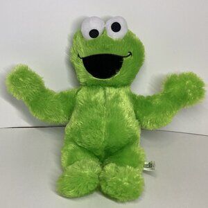 Sesame Street Green Cookie Monster Plush Stuffed Toy 12" Rare 2021 Toy Factory